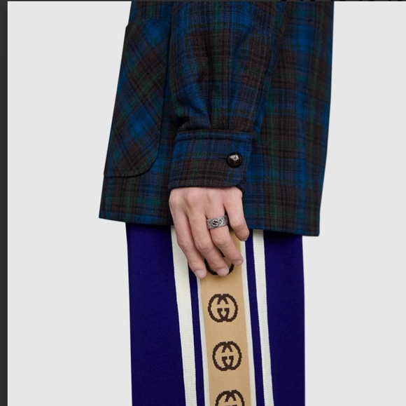 Authentic Gucci Garden Sliver Oxidised Buckle Ring With interlocking G LOGO - Picture 14 of 16